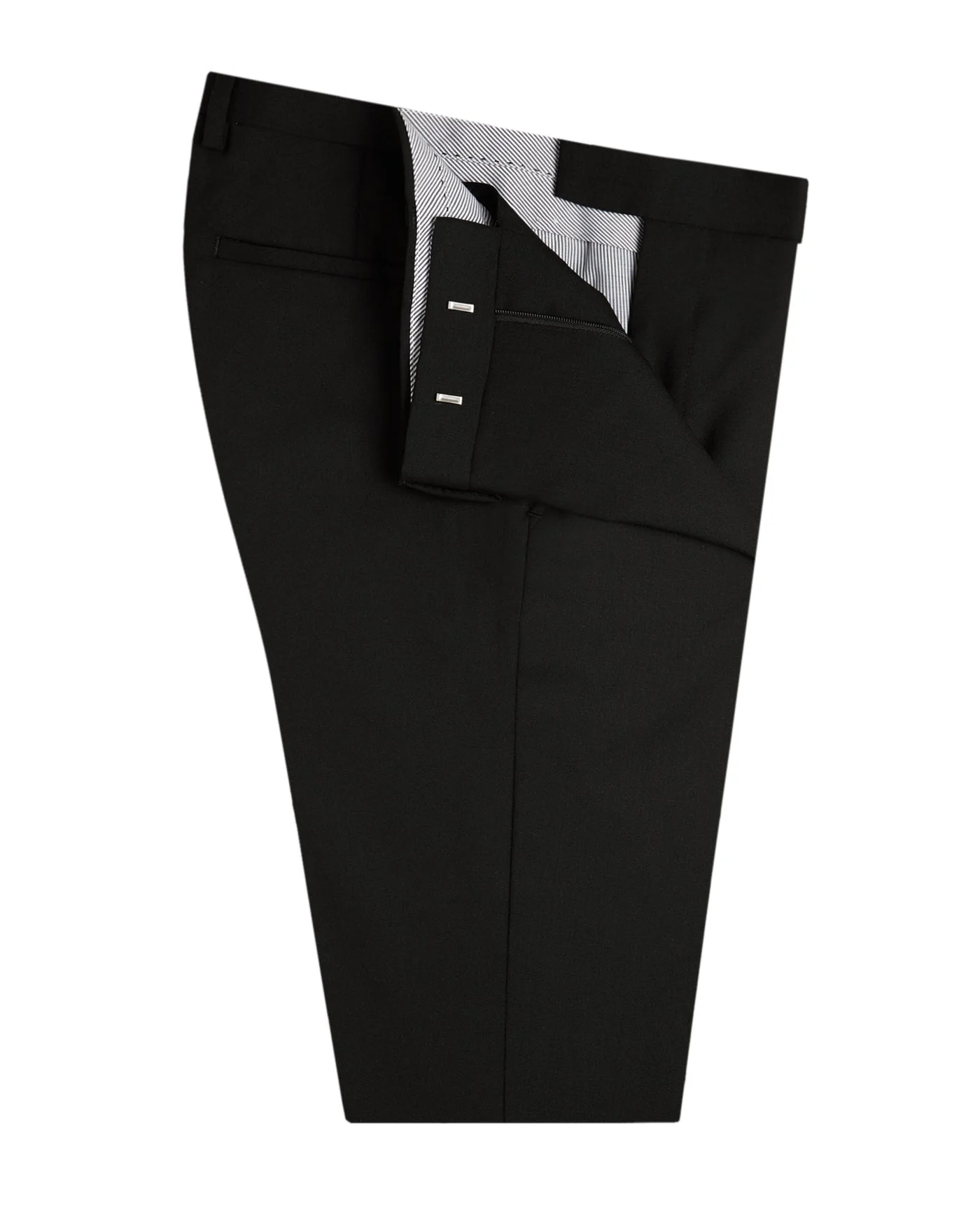 Aldwych Barberis Slim Fit Plain Black Trousers-59577