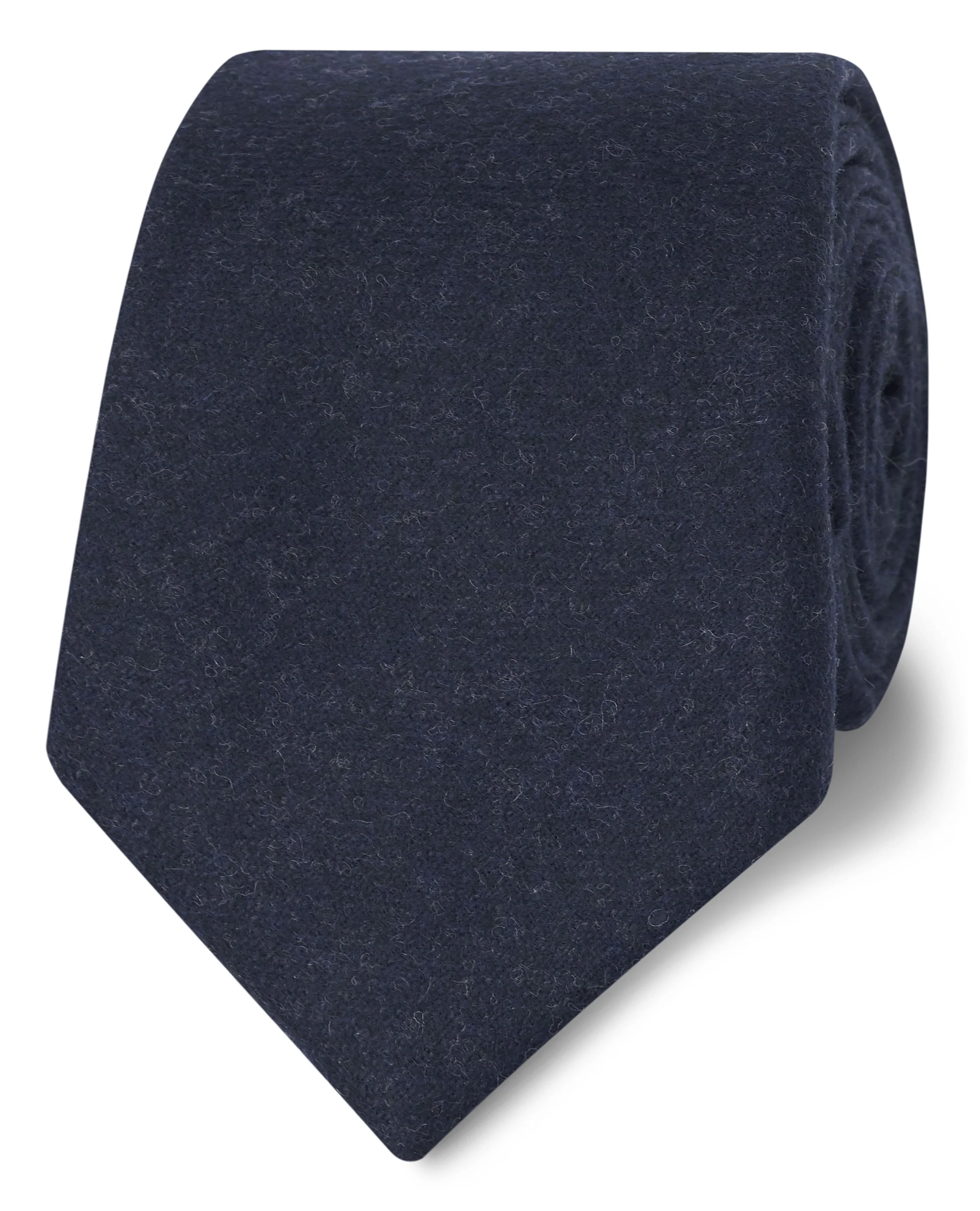 Barberis Navy Wool Flannel Slim Tie