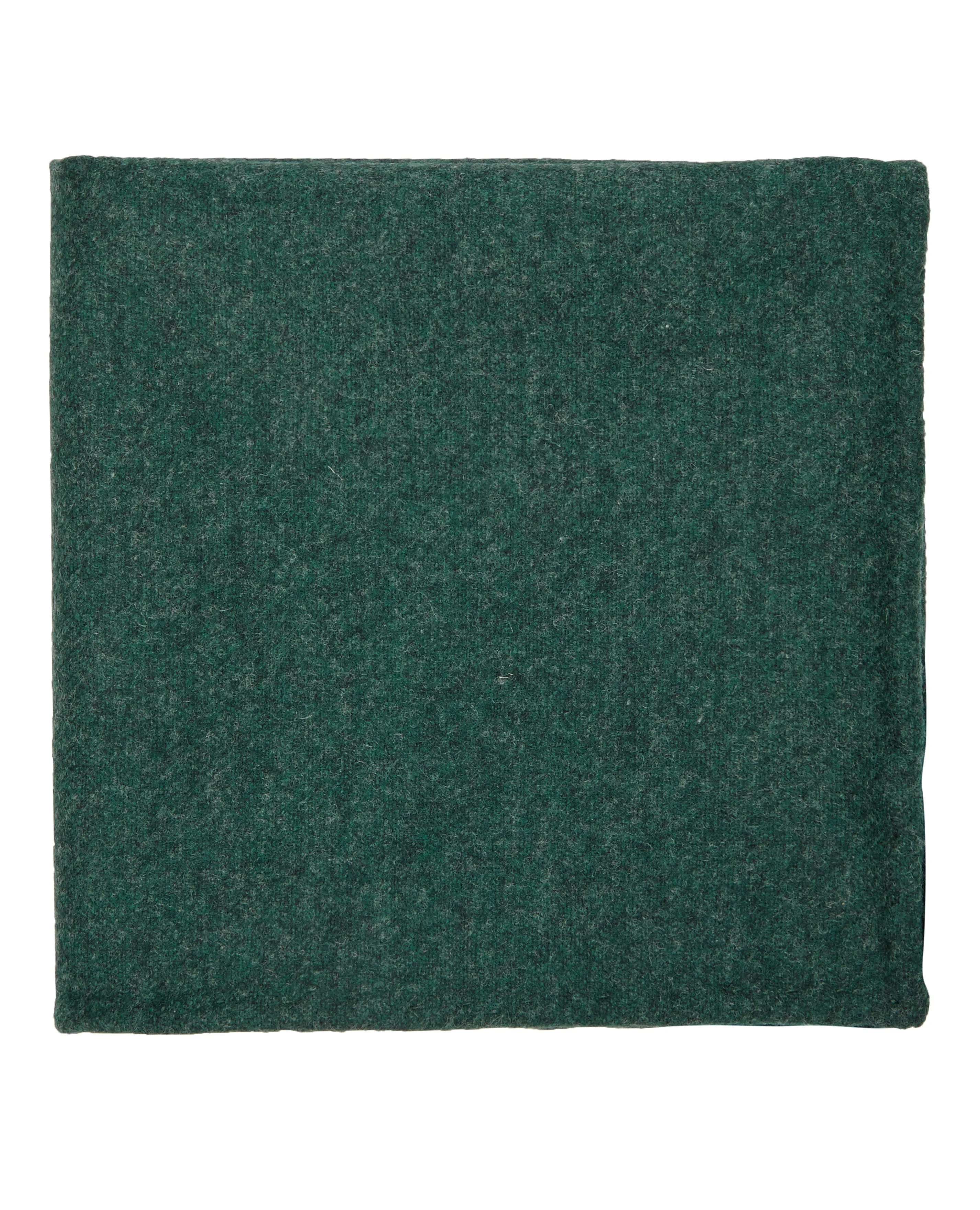 Barberis Forest Green Wool Pocket Square-63521
