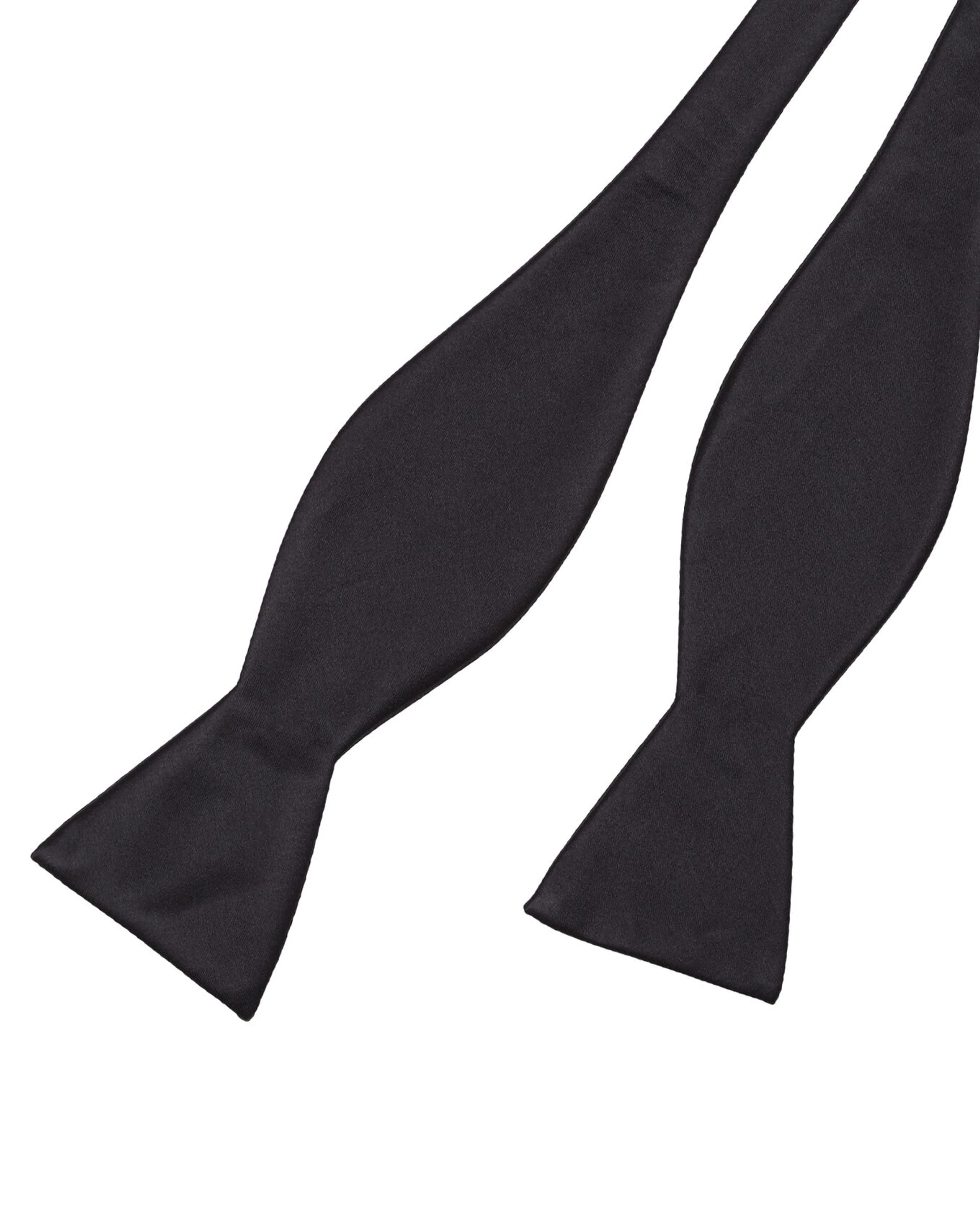 Black Satin Self-Tie Bow Tie