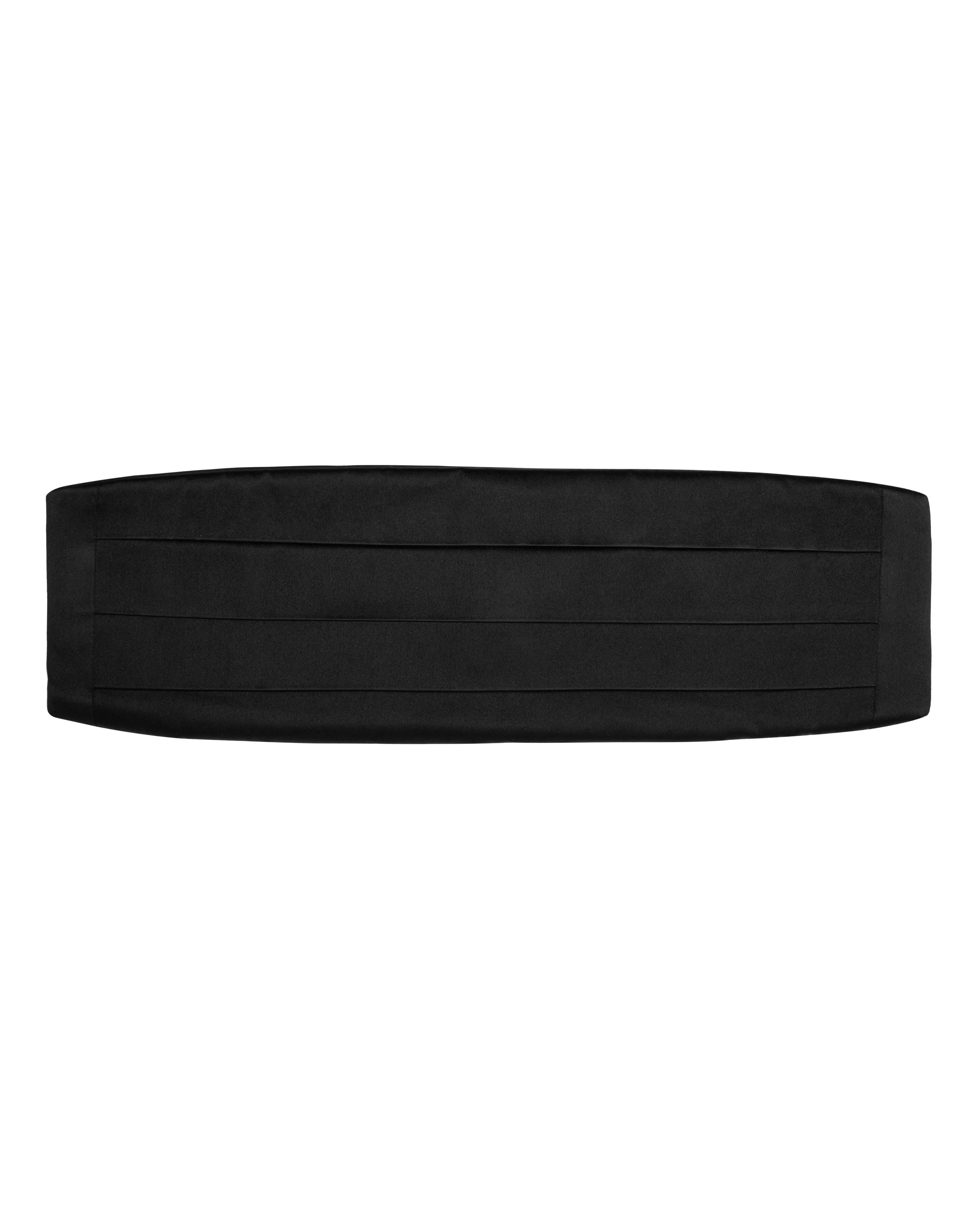 Black Satin Cummerbund