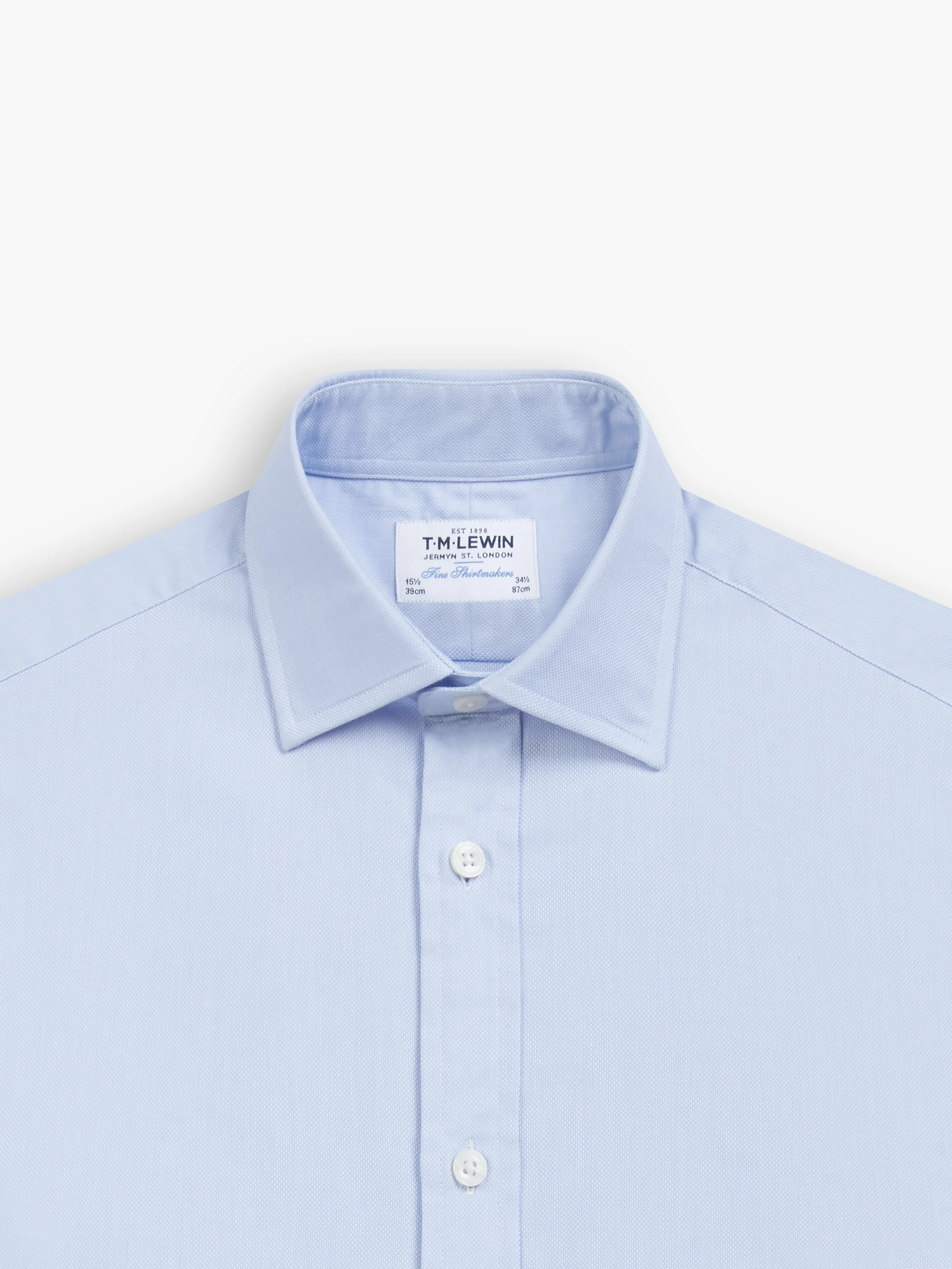 Blue Royal Oxford Super Fitted Double Cuff Classic Collar Shirt