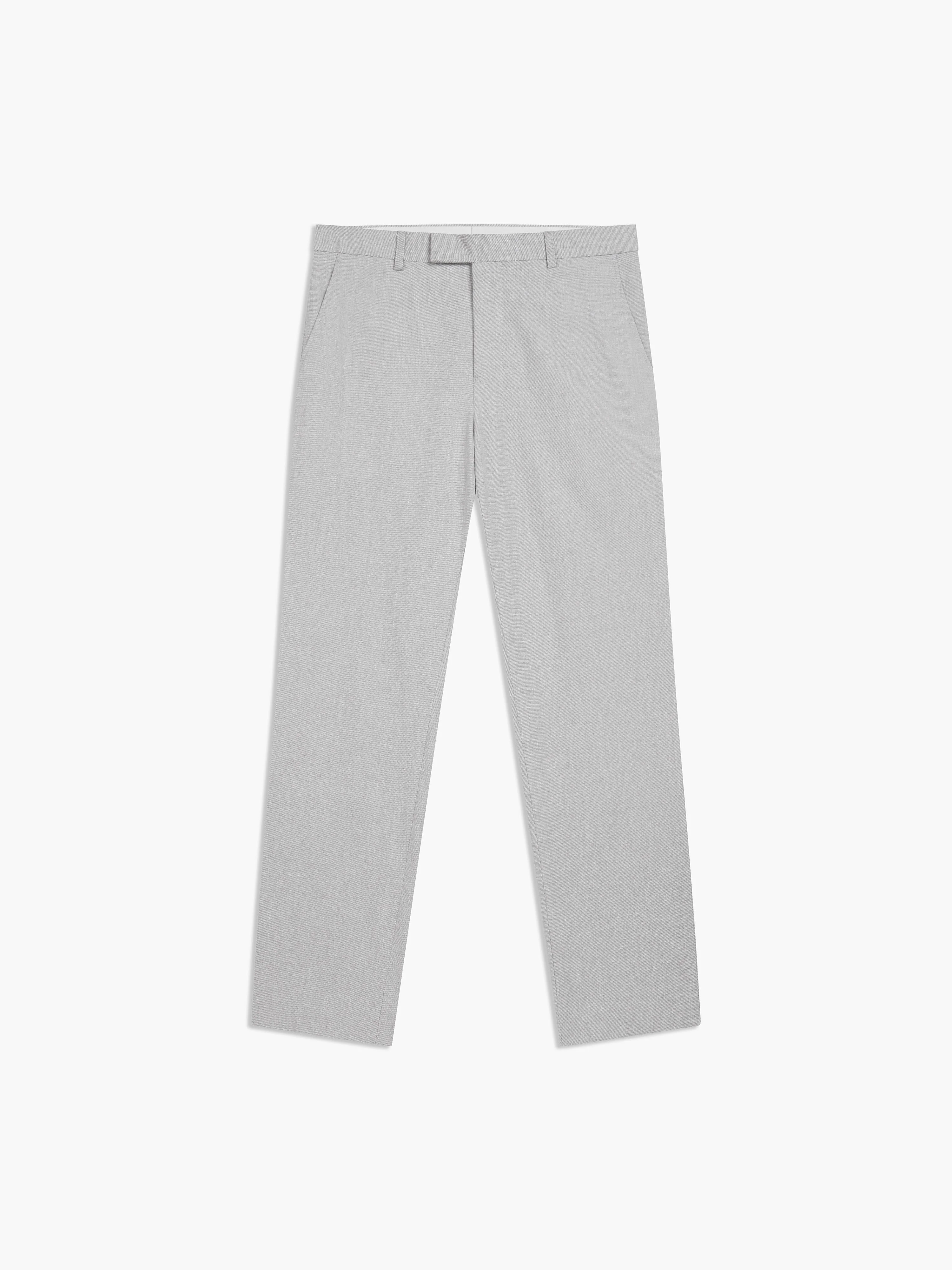 Archer Linen-Blend Slim Light Grey Suit Trouser