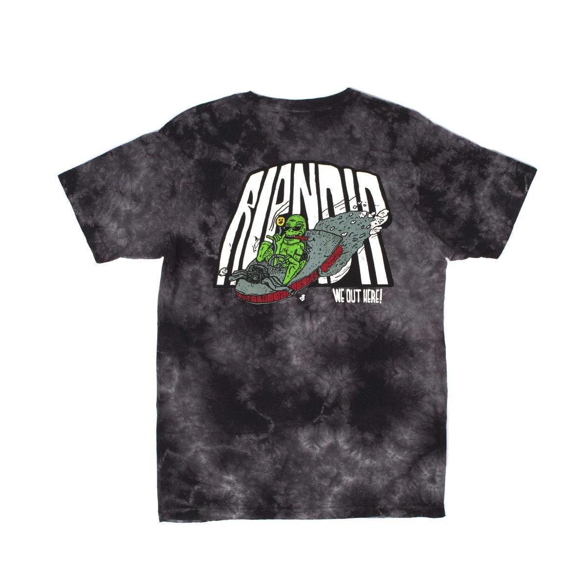 Alien Fink Tee (Black Acid Wash)