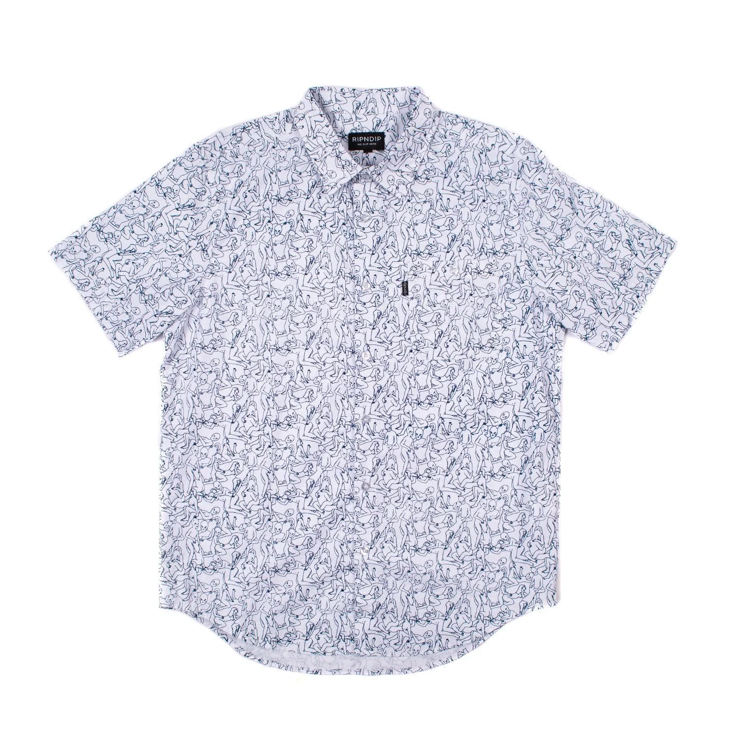 Alien Orgy Button Up