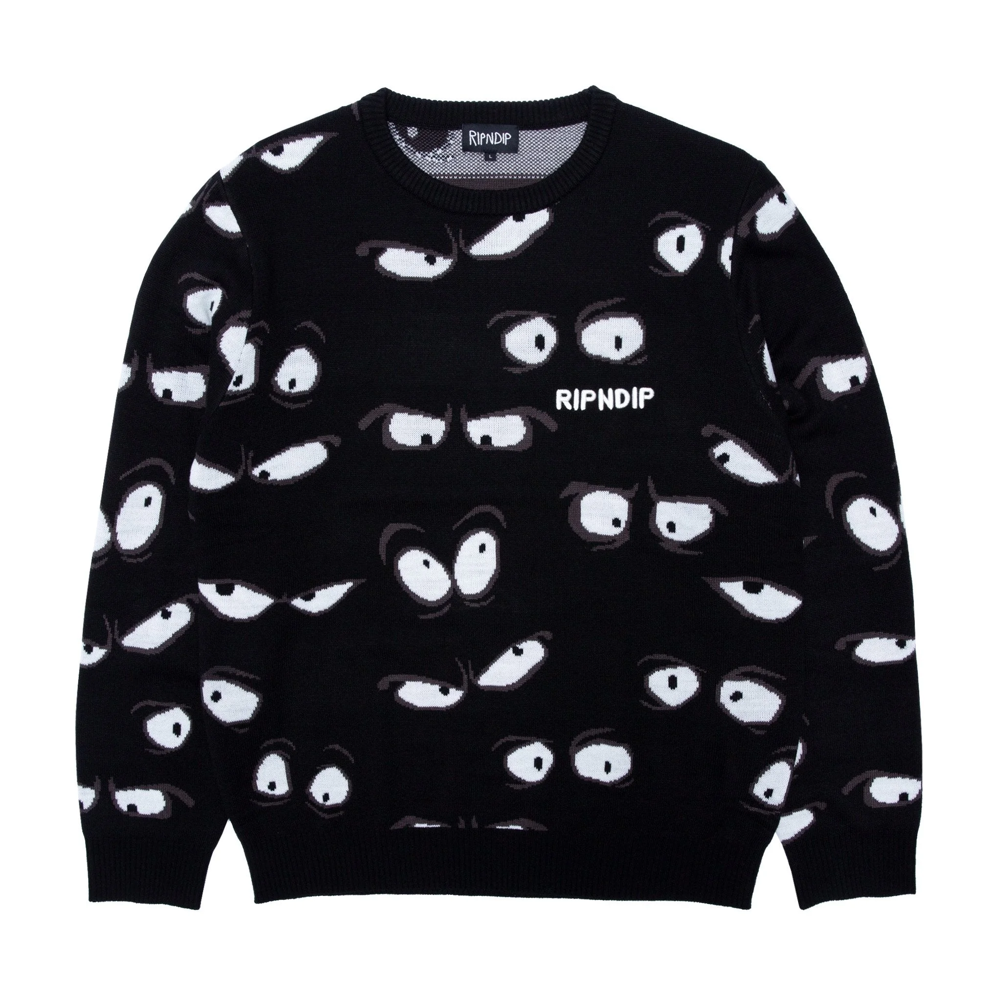 All Eyez Knit Sweater (Black)