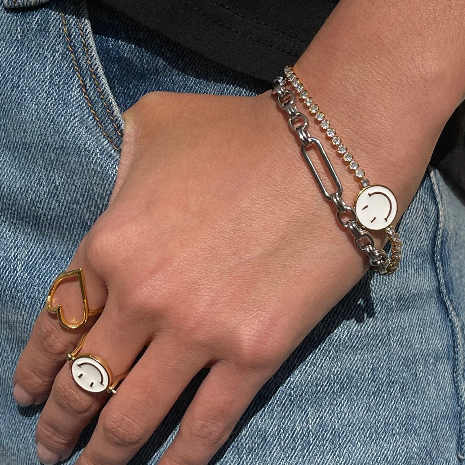Bespoke Chain Bracelet with T Bar Silver