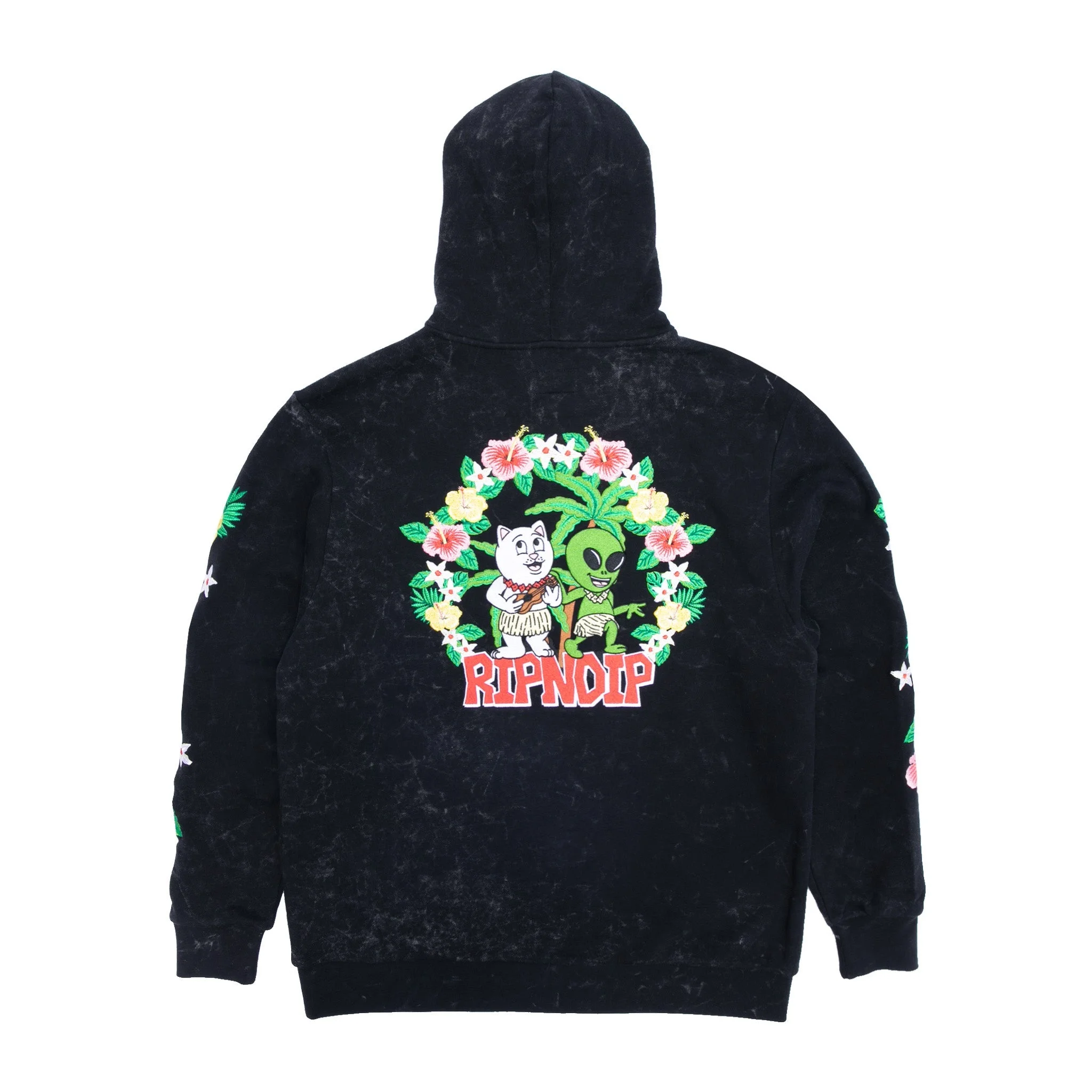 Aloha Nerm Hoodie (Black Mineral Wash)