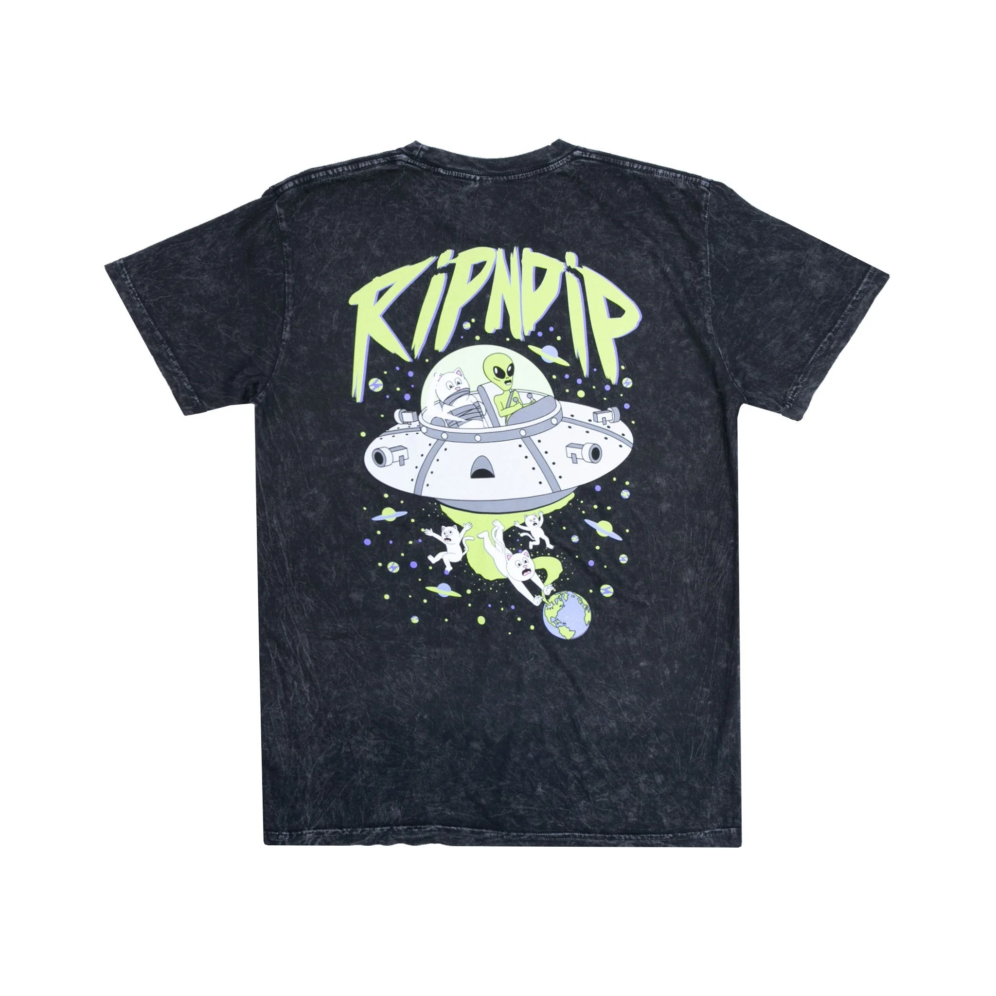 Abduction Tee (Black Mineral Wash)