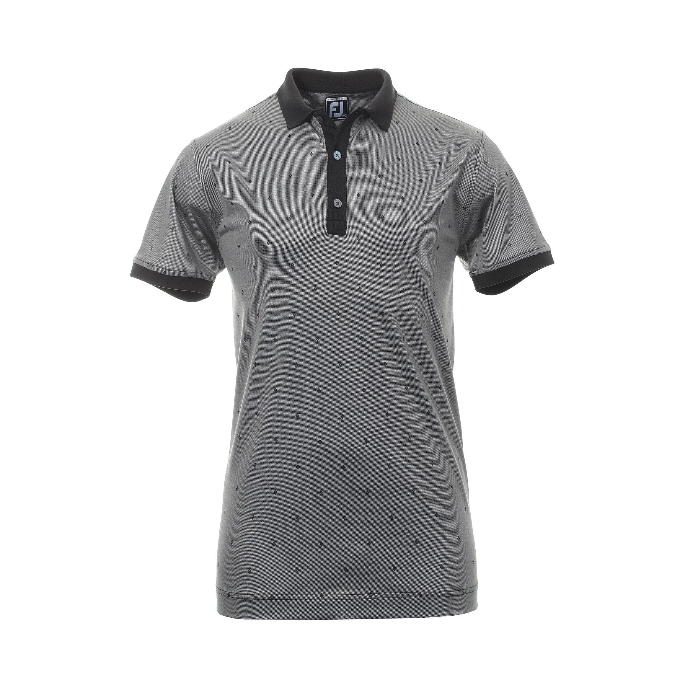 FootJoy Birdseye Argyle Print Golf Shirt 90250