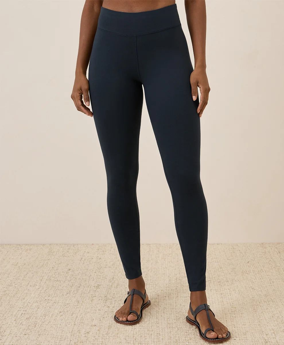 Organic On the Go-To Legging by pact in Midnight Blue Fair Trade, Womens Size Regular X-Small