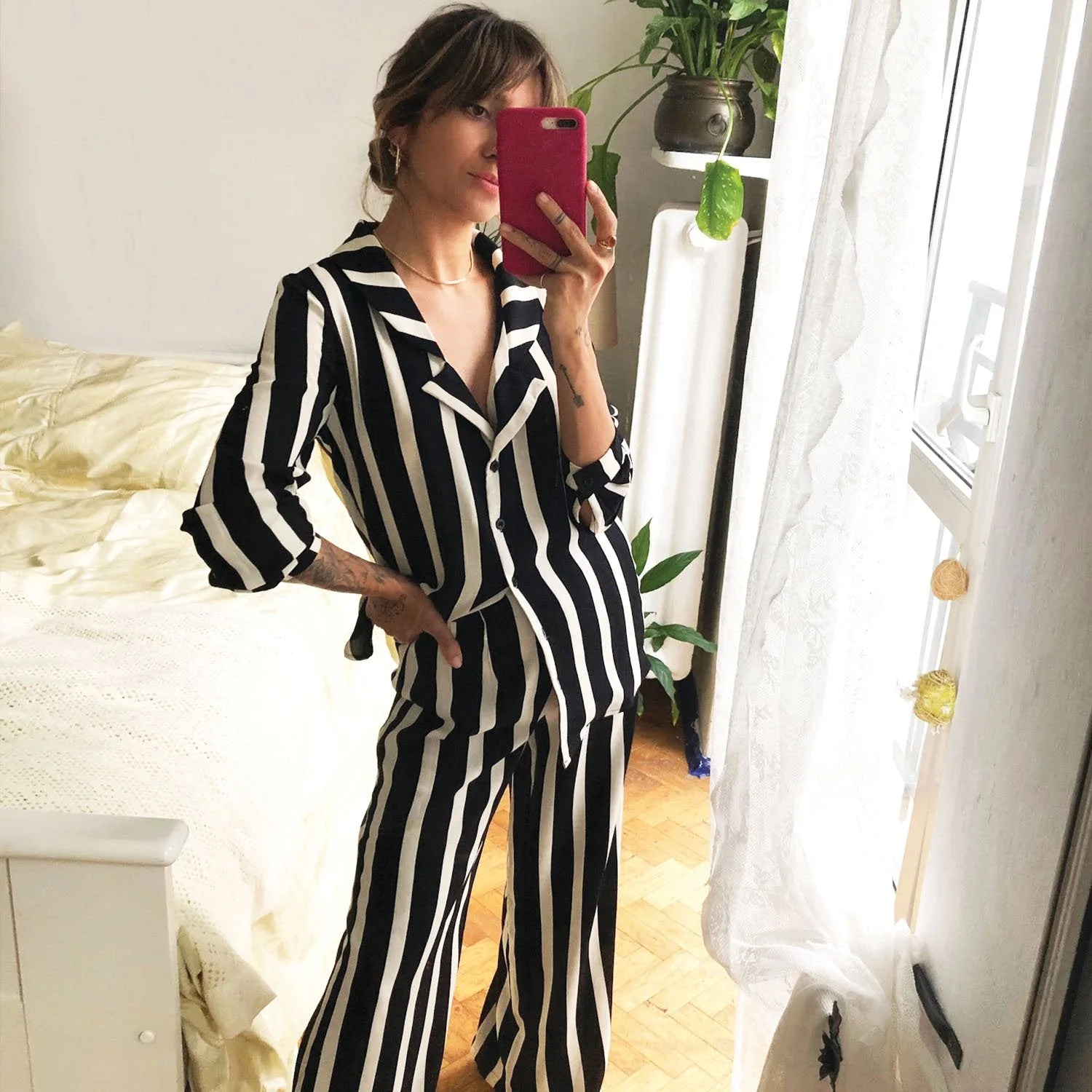 Black and White Stripe Shirt