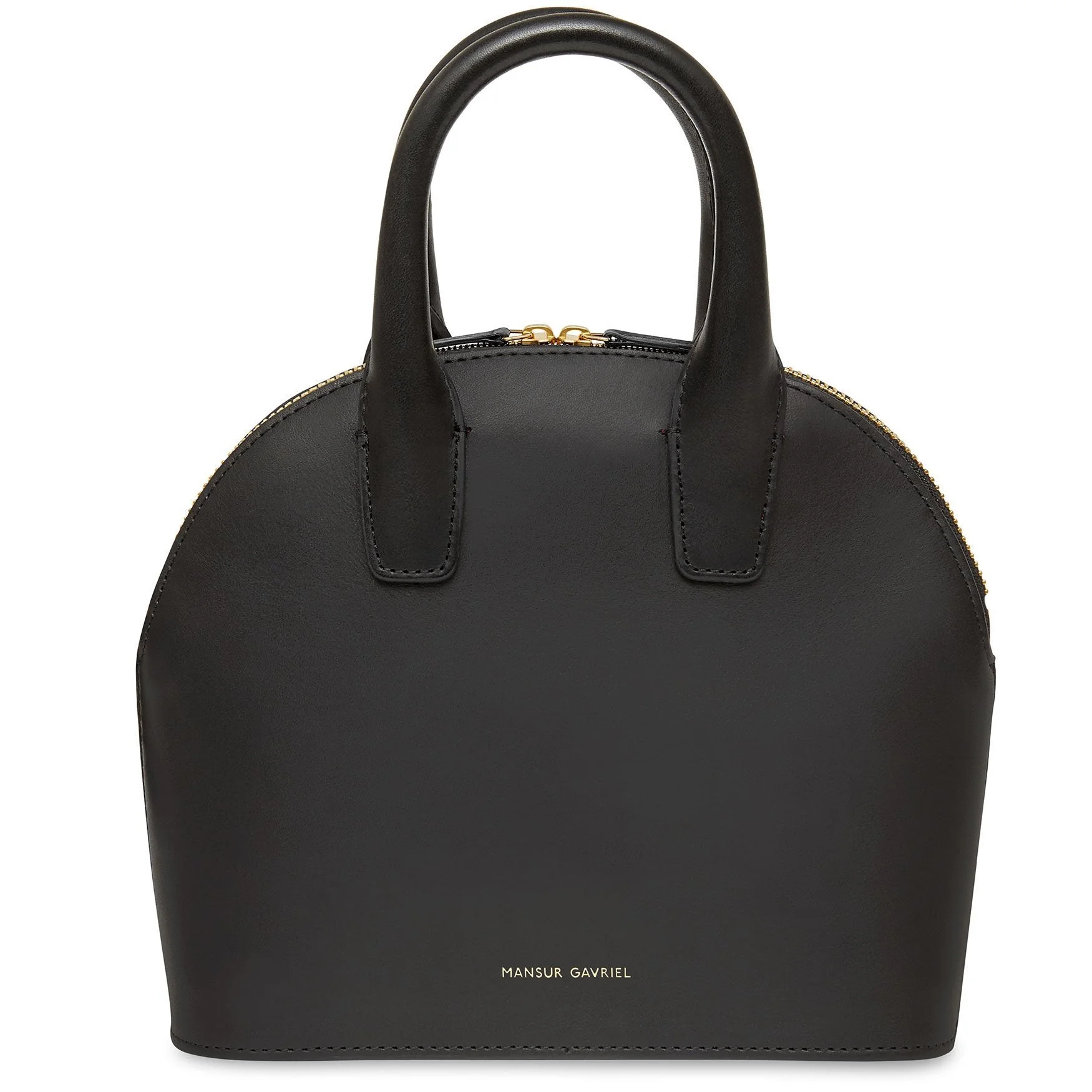 Black Mini Top Handle Bag - Black Flamma