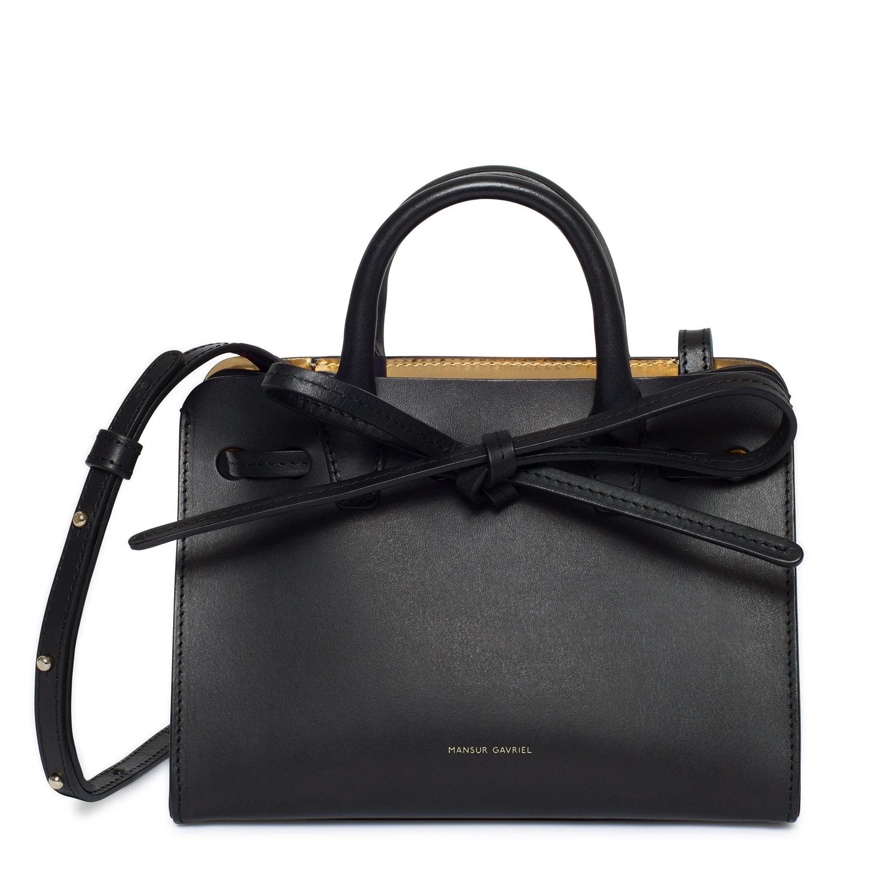 Black Mini Mini Sun Bag - Oro